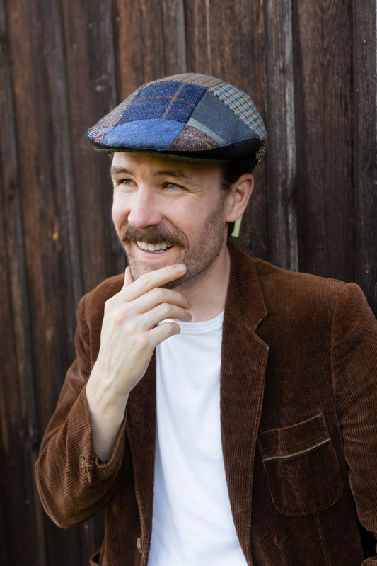 Donegal Tweed Patch Cap